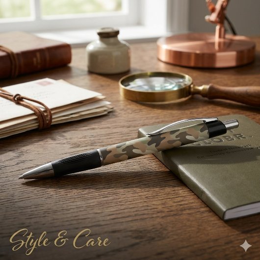 Stylo Emmy Imprimé Camouflage Outil d'Écriture Élé
