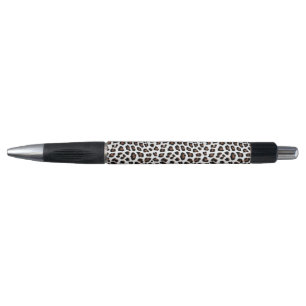 Stylo Empreinte de léopard blanc