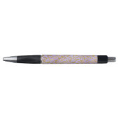 Stylo Empreinte de léopard de glam or violet (Devant)