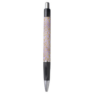 Stylo Empreinte de léopard de glam or violet