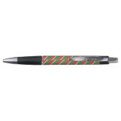 Stylo Empreinte de léopard de Noël moderne Red Green Str (Dos)