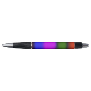 Stylo en caoutchouc orange, bleu néon, violet, ver