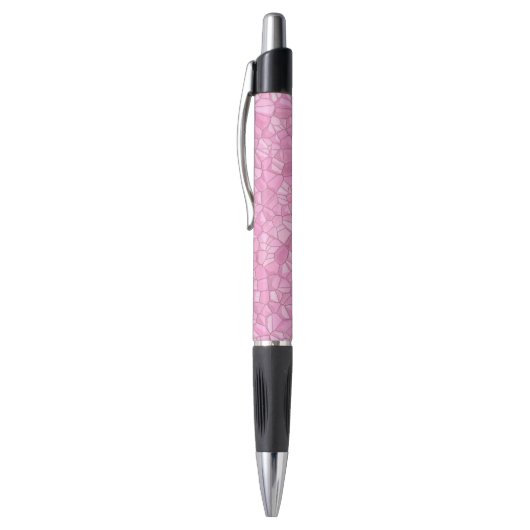 Stylo en cristal rose - Emmy (Haut (Vertical))