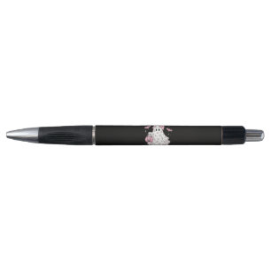 Stylo en Octobre Nous Portons Rose Fantôme Halloween