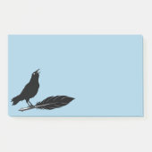 Stylo en plumes d'oiseaux noirs Raven Post-it Note (Devant)
