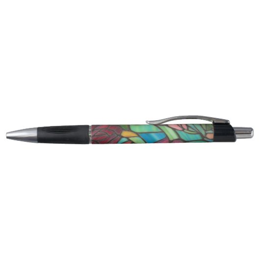 Stylo en verre floral de style classique (Haut)