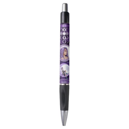 Stylo Enfant de lune violette (Devant (Vertical))