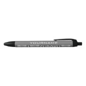 Stylo fait sur commande de monogramme de SUDOKU (Haut)