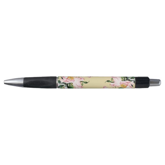 Stylo fait sur commande de pivoines - stylo en (Devant)