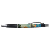 Stylo Fantômes Citrouilles vintages d'Halloween et chats (Haut)