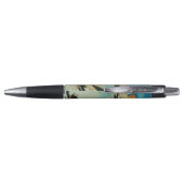 Stylo Fantômes Citrouilles vintages d'Halloween et chats (Dos)