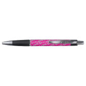 Stylo Faux diamant sur fond rose chaud (Dos)