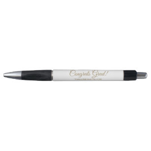 Stylo Félicitations grand or script personnalisé classe
