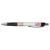 Stylo Féminin floral rose nommé de calligraphie (Bas)