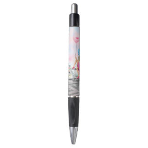 Stylo Femme avec Ballotte rose à Paris Tour Pen Eiffel