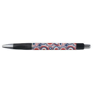 Stylo Feu d'artifice Patriotique rouge blanc et bleu