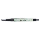 Stylo Feuilles Tropicales Vertes Aloha (Devant)