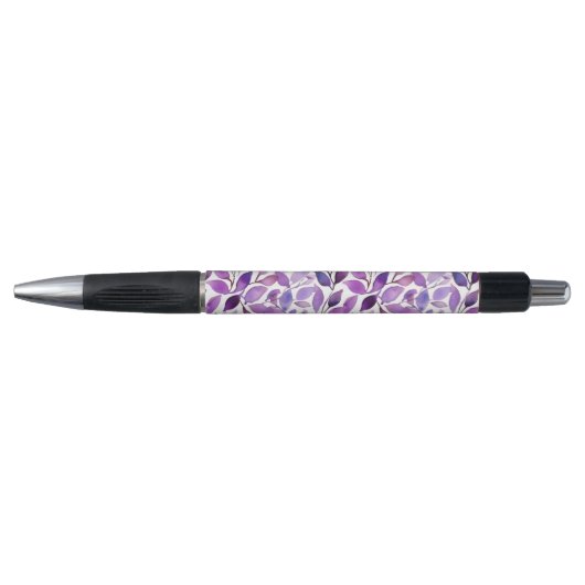 Stylo Feuilles violettes (Devant)