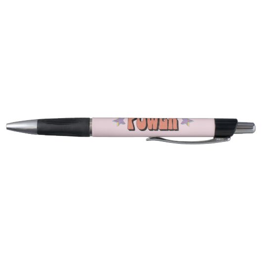 Stylo Fille Power conception de texte avec étoiles (Bas)