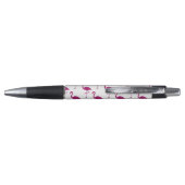 Stylo Flamant flamand pétillant parties scintillant rose (Dos)