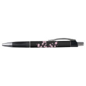 Stylo Fleur de cerisier rose monogramme noir (Haut)