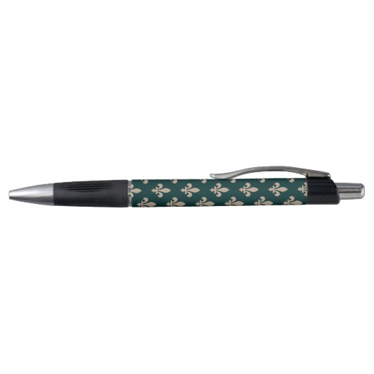 Stylo Fleur de Lis Motif, Royal French Creative on Green (Haut)