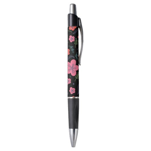 Stylo Fleur motif coloré belle (Bas (Vertical))