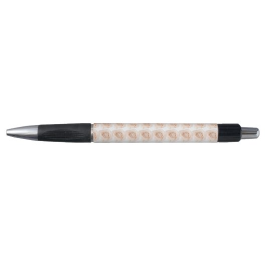 Stylo Fleur rose blanche (Devant)