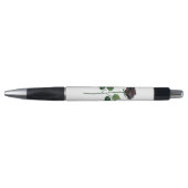 Stylo Fleur rose noire (Devant)