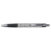Stylo Fleurale Noir et Blanc (Dos)