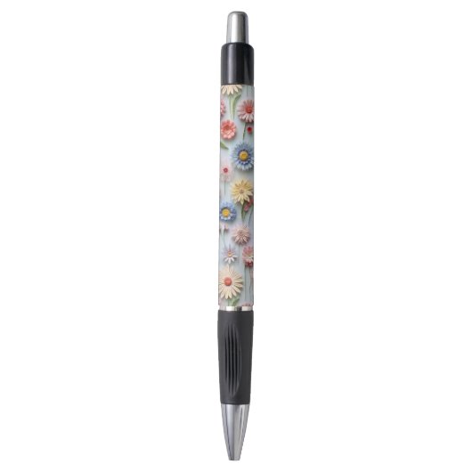 Stylo Fleurs 3D- (Devant (Vertical))