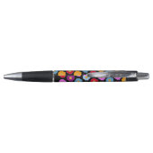 Stylo Fleurs colorées motif (Dos)