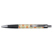 Stylo Fleurs d'action de grâces à motif Citrouille (Dos)