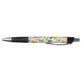 Stylo Fleurs de pêcher jaune rouge (Bas)