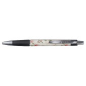 Stylo Fleurs de roses roses (Dos)