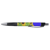 Stylo Fleurs de soleil - Liberté Ukraine Paix drapeau uk (Bas)