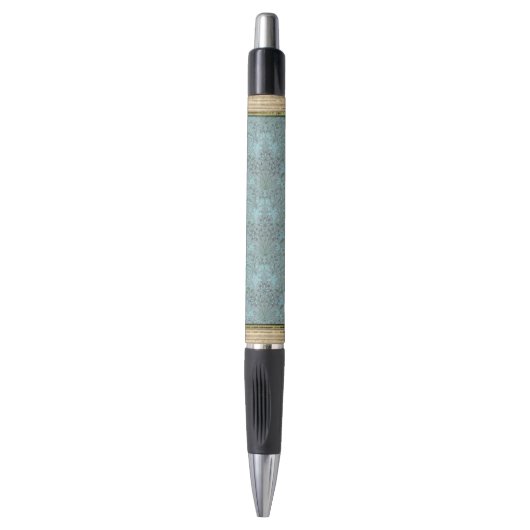 Stylo Fleurs décoratives bleu pastel (Devant (Vertical))