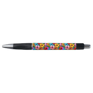 Stylo Fleurs multicolores florales Motif-36355