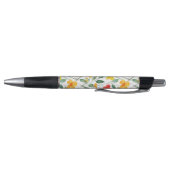 Stylo Fleurs orange jaune (Bas)