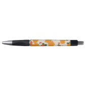 Stylo Fleurs Oranges, Motif Floral, Motif De Fleurs (Devant)
