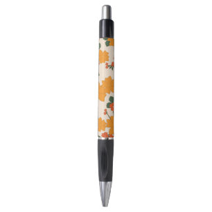 Stylo Fleurs Oranges, Motif Floral, Motif De Fleurs
