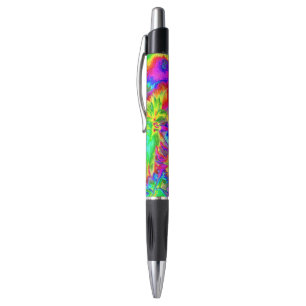 Stylo fleurs psychédéliques 2