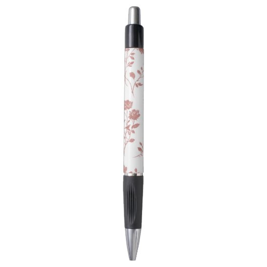 Stylo Fleurs Rose Pâle (Devant (Vertical))