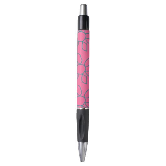 Stylo Fleurs roses (Devant (Vertical))