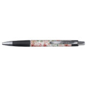 Stylo Fleurs rouges roses (Dos)