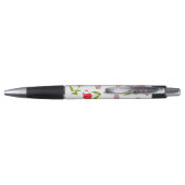 Stylo Fleurs rouges très délicates motif (Dos)
