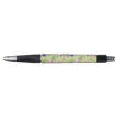 Stylo Fleurs sauvages délicats en aquarelles vertes (Devant)