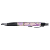 Stylo Fleurs Violettes, Modèle Floral, Motif De Fleurs (Bas)