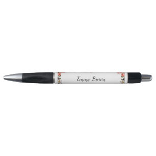 Stylo floral avec votre nom