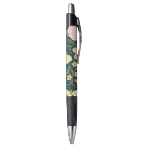 Stylo Floral, Papillon Et Glamour Élégant
